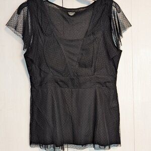 Chadwicks Black Lace Shirt